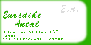 euridike antal business card